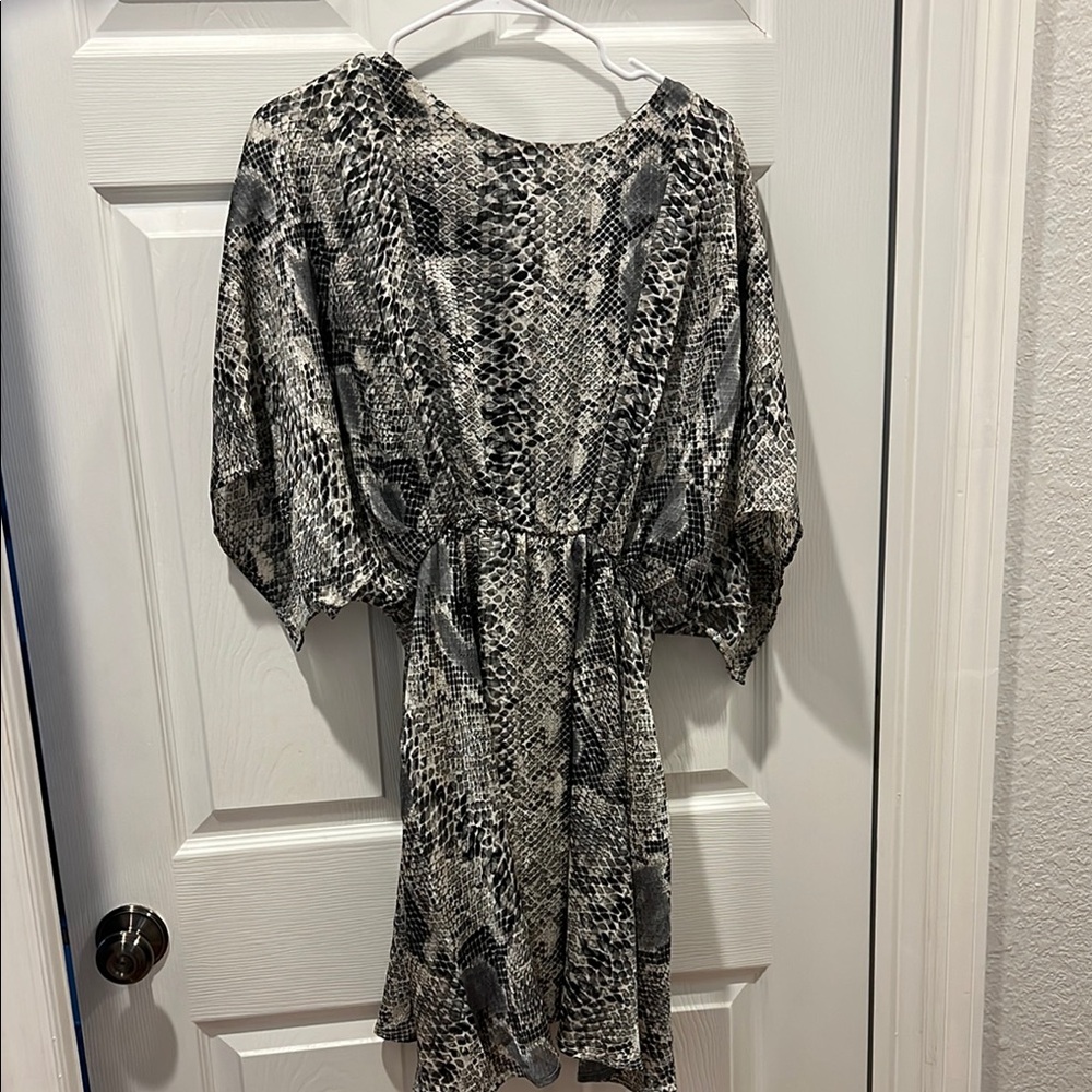 Snakeskin Print Dress